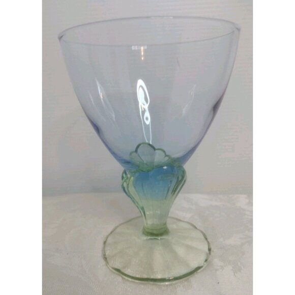 Bormioli Rocco Bahia Blue Green Water Goblet Glassware - Picture 4 of 16